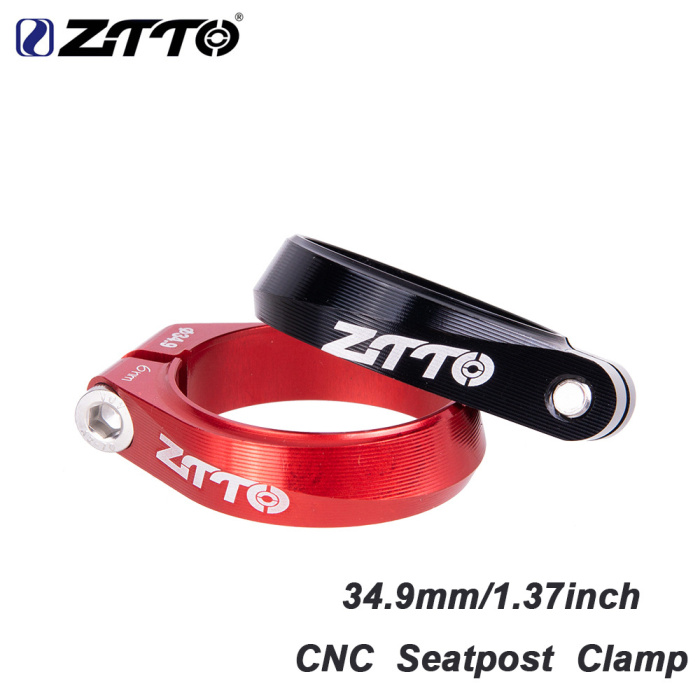 ZTTO rear-ended CNC6061 aluminium 34 9MM Mountaineering car Highway saddle lever clip lock dead ultralight sitting pipe clip