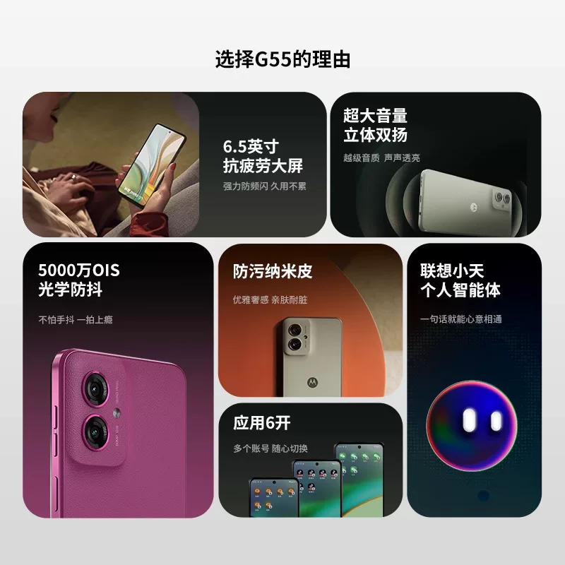 Motorola/Motorola Мобильный телефон, аккумулятор, G55, большая батарея, 5G