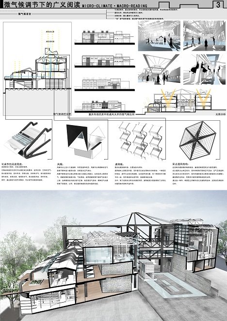 R079毕业展板设计排版建筑室内景观规划环艺高逼格PSD展板-3