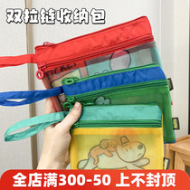 Ndht passport document storage bag travel mesh portable cartoon multi-functional cosmetic bag card bag traveling abroad