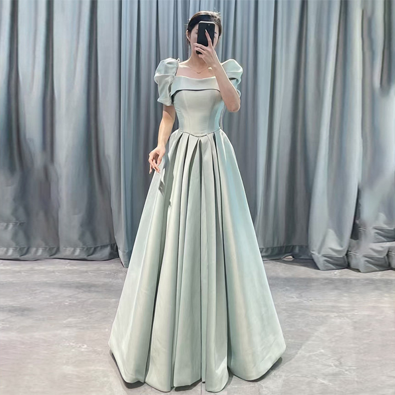 French-Style Birthday Evening Dress for Women, High-End Host Dress for Coming-Of-Age Ceremony, Student Evening Gown, Banquet Performance Dress, Dress French-Style Birthday Evening Dress for Women, High-End Host Dress for Coming-Of-Age Ceremony, Student Evening Gown, Banquet Performance Dress, Dress