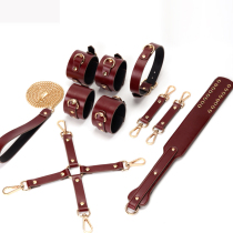 SM bundle set sp tool skin slap collar traction restraint handcuffs adult sex toys alternative torture instruments