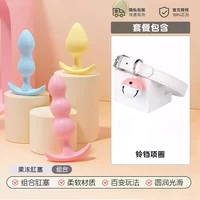 Желейная анальная пробка 3 шт + воротник-колокольчик