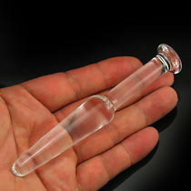 Small anal plug for men and women with anal masturbation equipment Crystal glass rod Primary vestibular anal opener sex tool