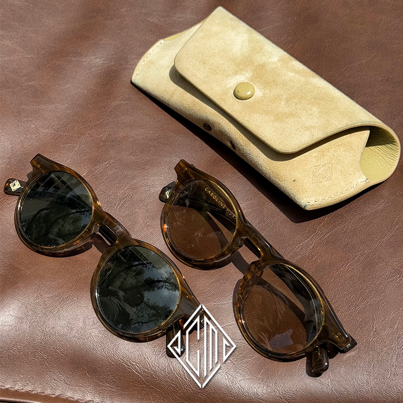 [Carmurat]Cm Naples Retro Modern Cr18 Lightweight and Wear-Resistant Nylon Lens Sunglasses