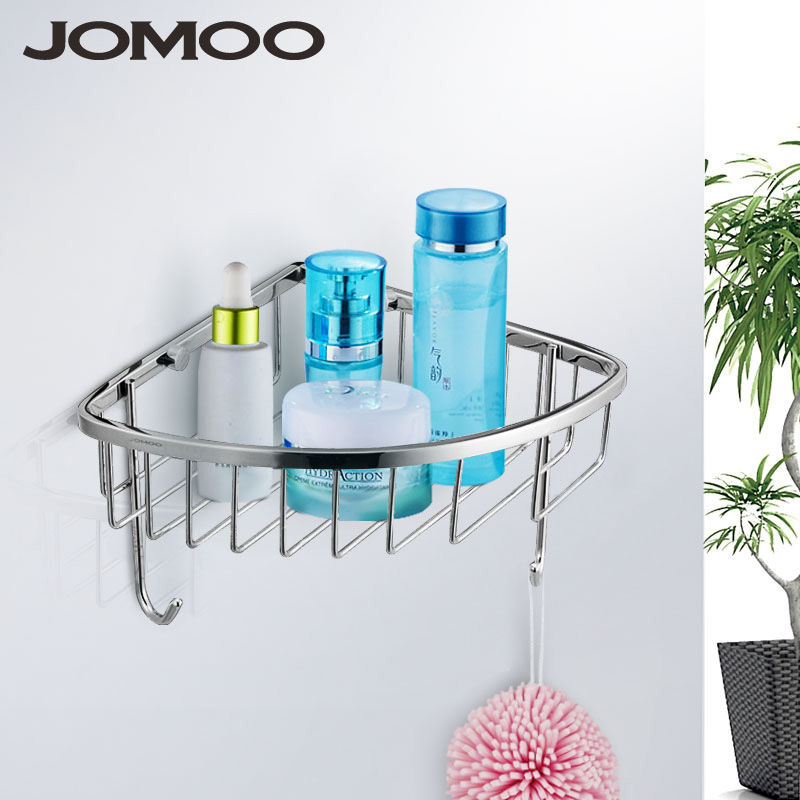 JOMOO 9 Husbandry Bathroom Hanging Double Triangle Cabinet Corner Stainless Steel 937139 937019