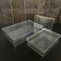 Small medium large universal rectangular blank transparent plastic gift box items storage box