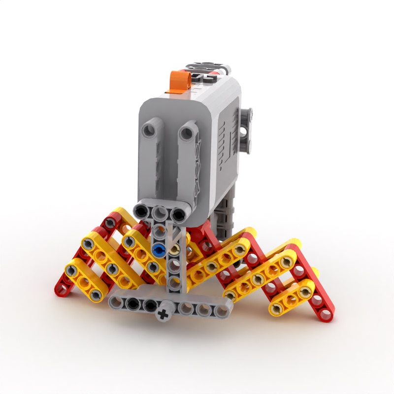 Little Engineer Domestic Building Blocks Electric Gear Engineering Machinery Model Science and Technology Education Assembly Crab Walking Vehicle