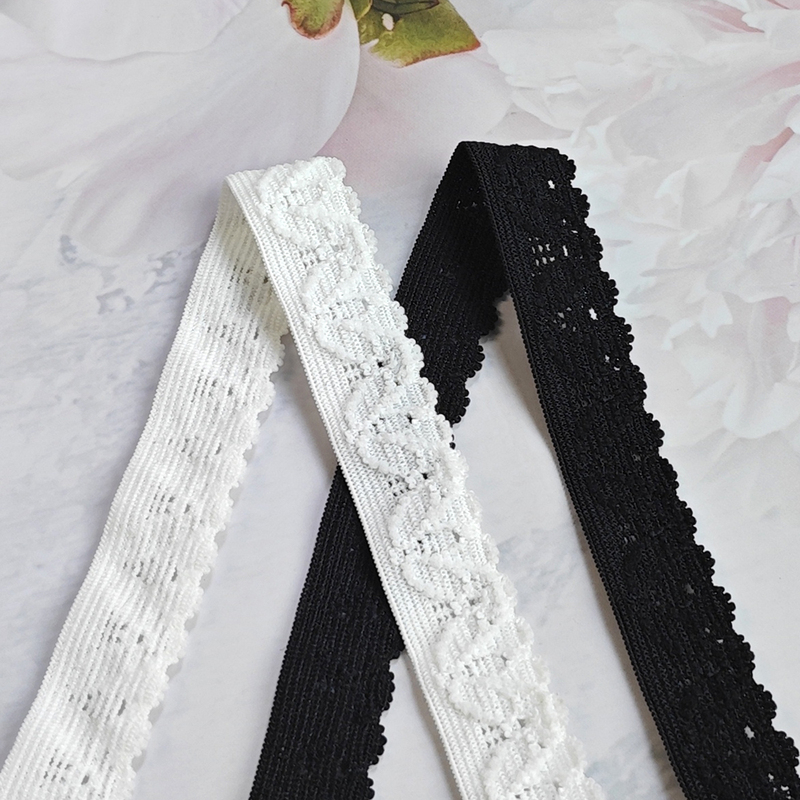 1.5cm Petal Cut Out Lace High Elastic Fashion Elastic Band Clothing Intimates Handmade Jewelry