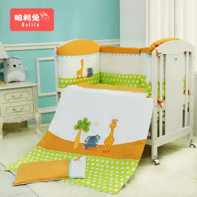 Harry rabbit baby bedding cotton kit thickened baby bed bag anti-kick bed