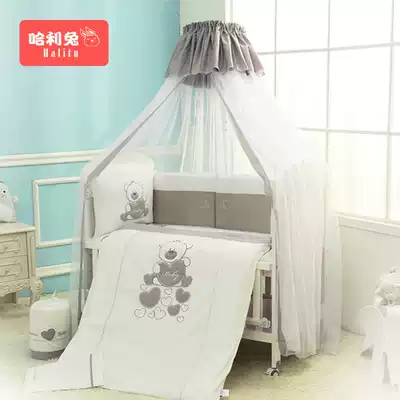 Harry rabbit bed circumference kit cotton anti-collision easy to wash baby raised bedding six or seven pieces set children Thick bed