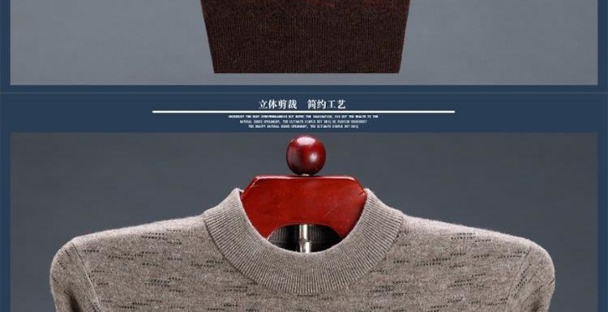 Mùa đông 2018 100% áo len cashmere nguyên chất nam cổ cao nửa cổ áo len dày áo len trung niên áo thun gile nam