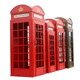 Large Iron Art Mall Display Props, Pink Telephone Booth Mailbox Ornaments, Holiday Supermarket Floor-Standing Soft Decoration