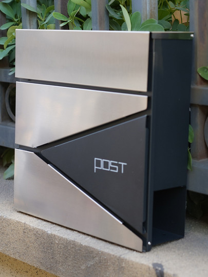 Современный легкий роскошный почтовый ящик из нержавеющей стали, настенный, с газетной стойкой, почтовый ящик, почтовый ящик, простой в установке, уличный газетный ящик