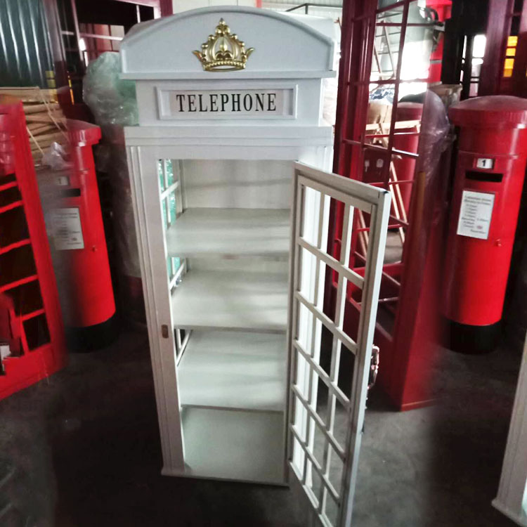 British industrial style retro telephone booth storage cabinet large floor decoration net red dining room bar props