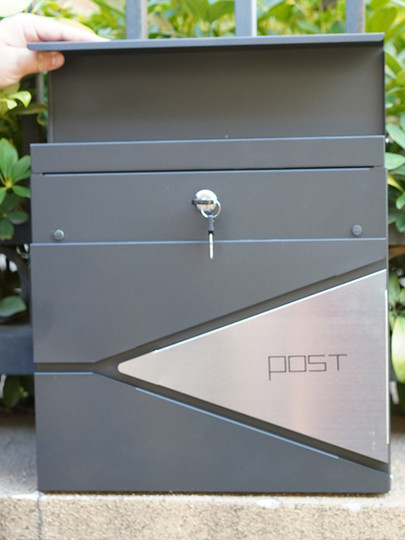 Современный легкий роскошный почтовый ящик из нержавеющей стали, настенный, с газетной стойкой, почтовый ящик, почтовый ящик, простой в установке, уличный газетный ящик