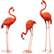 Pink Wedding Flamingo Large Iron Art Ornament Set for Homestay, Trendy Shop Window Decoration, Photography Props