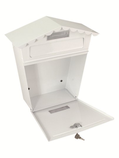 Retro European style outdoor wall-mounted mailbox with lock iron metal handmade mailbox outdoor opinion box psychological mailbox