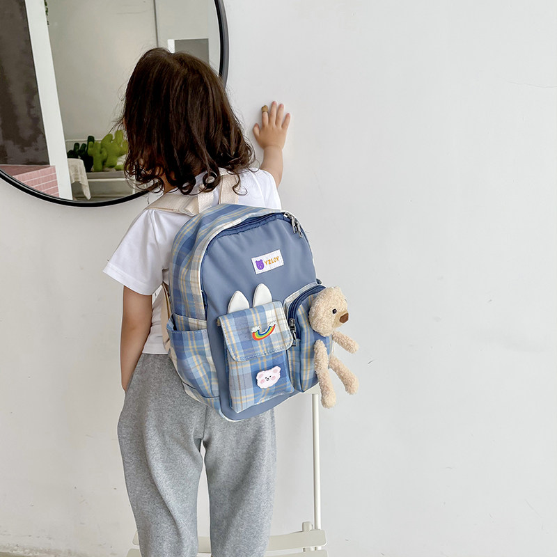 Children's schoolbag kindergarten cute boys and girls 3 years old Korean version of the wild backpack cartoon bear baby backpack tide 5