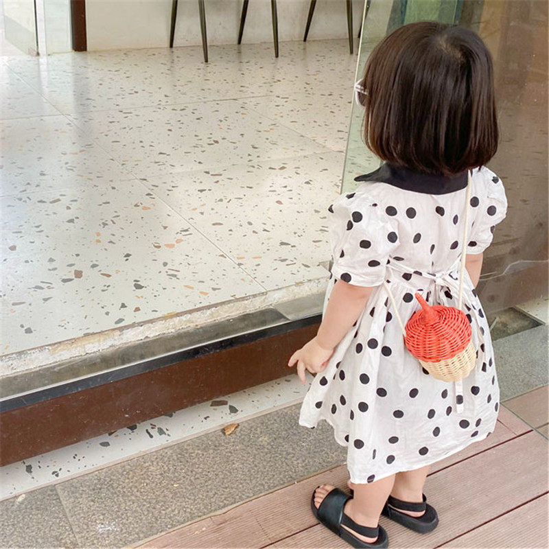 Han Prints Bag children Slanted Scapegoat Kits Handcrafted Grass Kit Travel Beach Bag Cute Little Male Girl Photo Decoration Bag