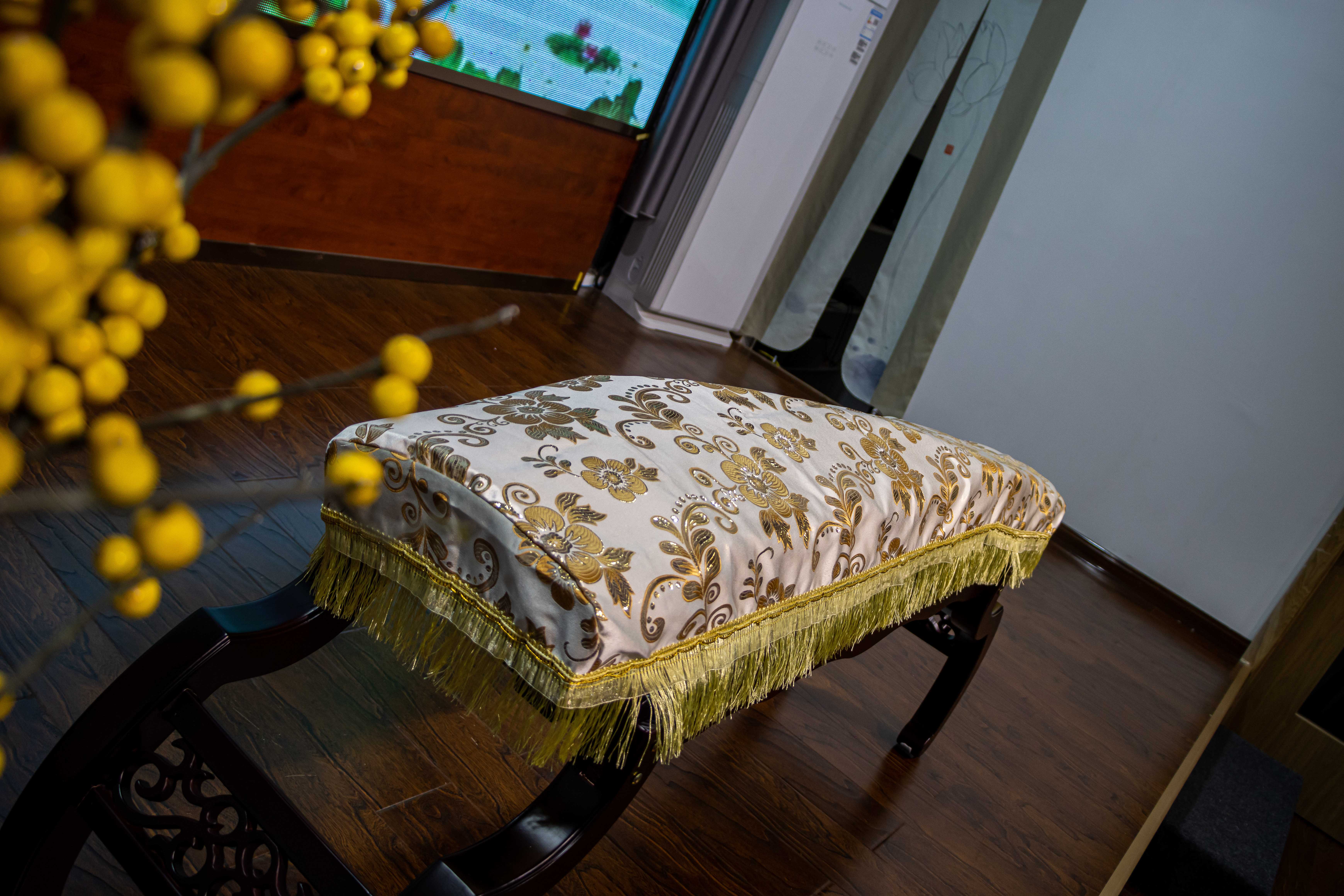 Gold Velvet Guzheng dust cover cotton cloth Cotton Cover Koto Guzheng Zheng Hood Field Garden Embroidered Gold Guzheng Decorated Guzheng Cover Cloth