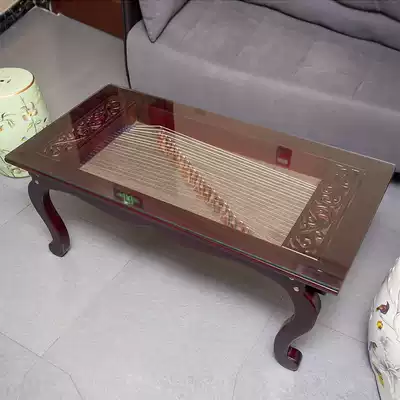 Boyin Guzheng coffee table table Guzheng classroom decoration Zheng code Qin code Qin string tea table Solid xylophone frame decoration tea sea