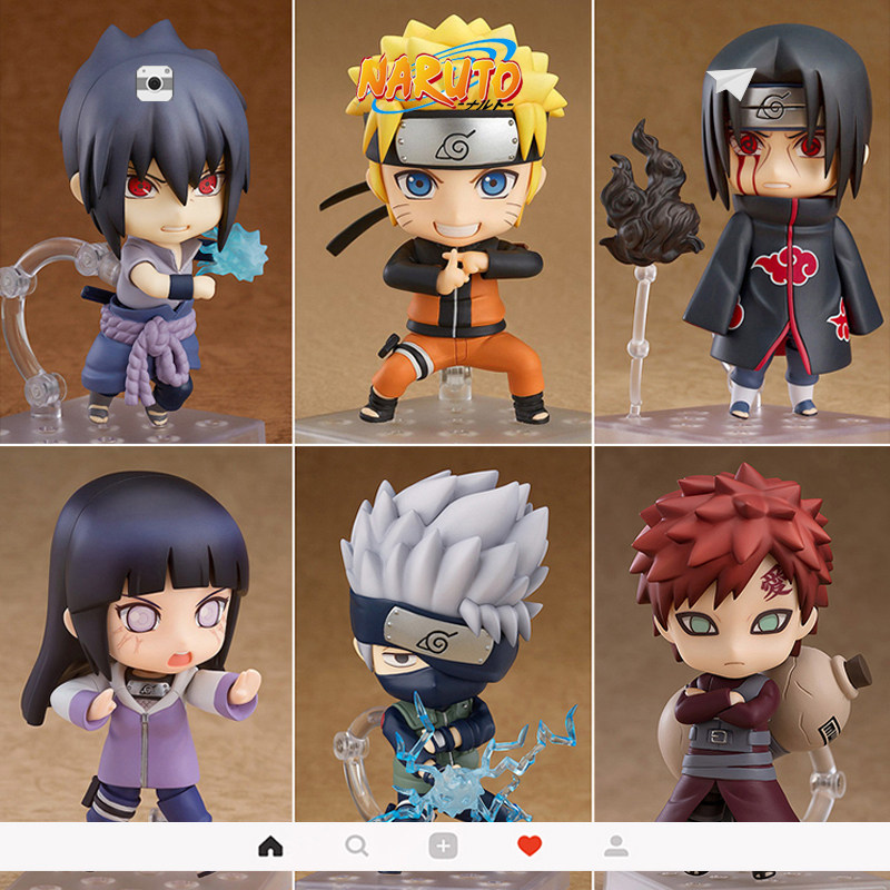 Naruto Hand-made Q Version Naruto Sasuke Hinata Kakashi Mustela I Love Luo Doll Ornament Birthday Gift