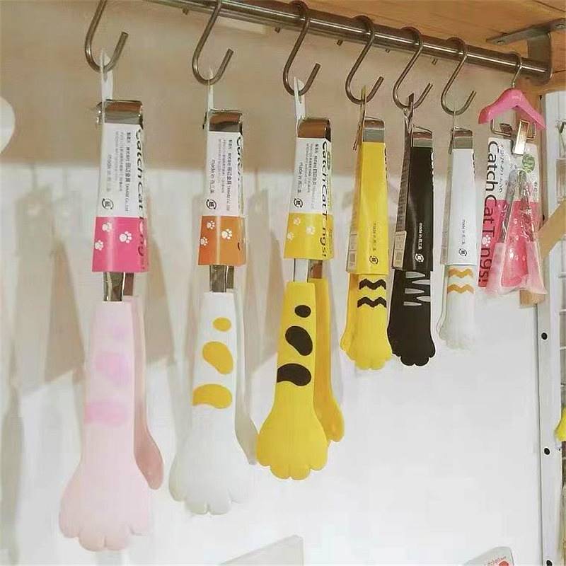 Anti-scalding food clips special 430 stainless steel grilled meat warm silicone anti-scalding grade silicone warm food cake