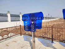 School campus phone booth sunscreen cover transparent blue plexiglass rainproof sound insulation booth outdoor phone booth
