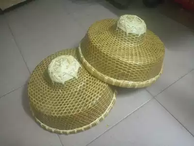 Handmade high quality white Rattan Deep Sea hat bamboo hat fisherman hat out of the Sea hat flat top sunshade bamboo hat rainproof fishermen's hat
