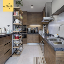 River bank whole house custom kitchen cabinet custom Overall cabinet custom custom floor cabinet Wall cabinet Modern simple style