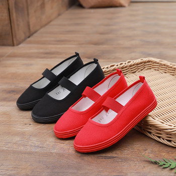 Children's day children's shoes canvas shoes red dance shoes performance shoes indoor shoes non-slip school activity gymnastics shoes
