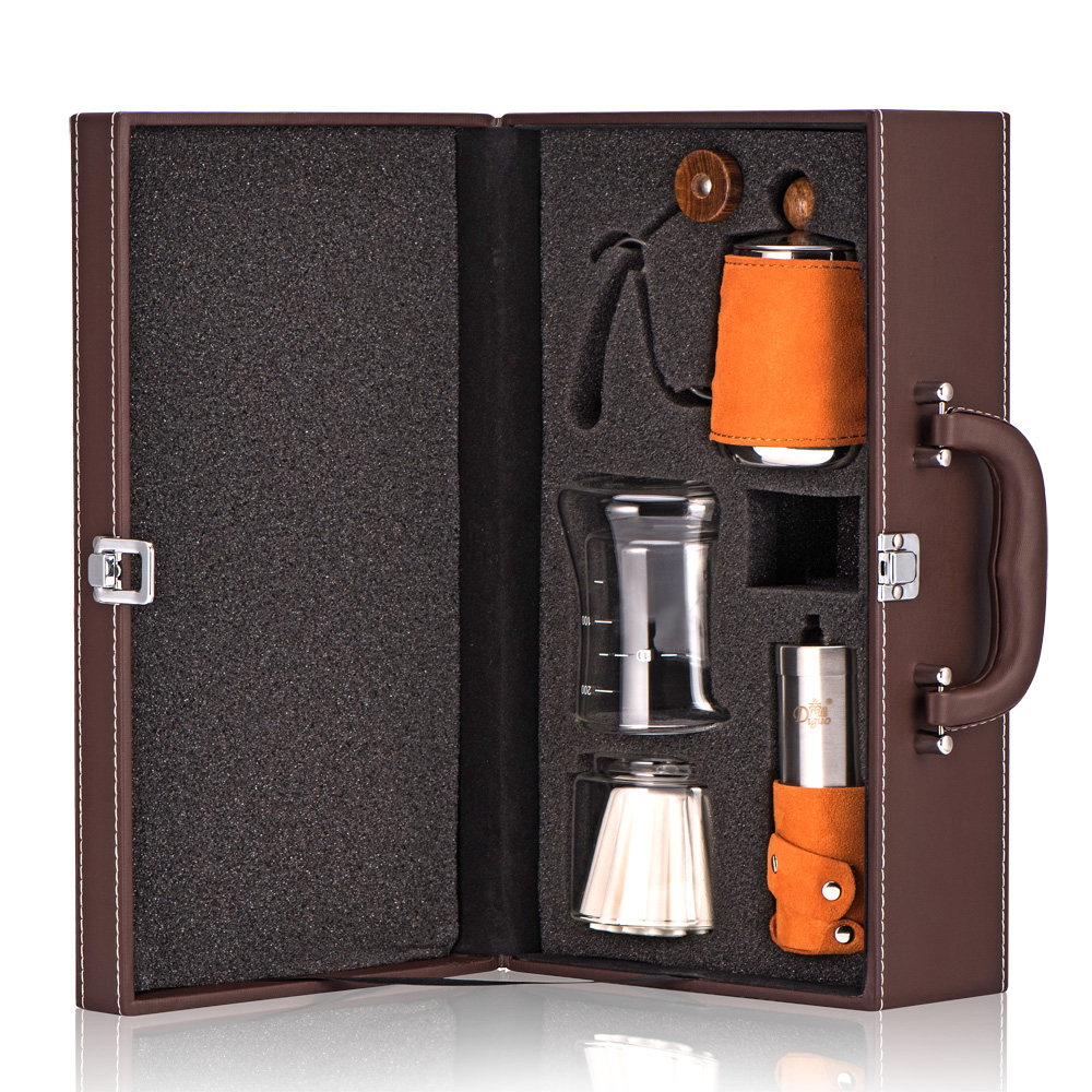 Empire Hand Flush Coffee Maker DRIP FILTER CUP FINE MOUTH POT GRINDING MACHINE HAND PUNCHING POT COFFEE APPARATUS GIFT BOX CLOTHING