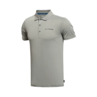 Li Ning đích thực mùa hè mới nam ẩm ướt thấm khô đào tạo áo thun ngắn tay áo sơ mi POLO APLK057 - Áo polo thể thao mẫu áo polo