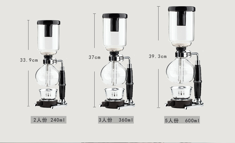 Siphon nồi cà phê nhà siphon nồi đặt tay sản xuất bia cà phê đồ dùng pha cà phê máy nồi thủy tinh