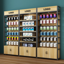 Mobile phone store pendant display rack supermarket shelf rack with adhesive hook multi-layer jewelry convenience store product display cabinet