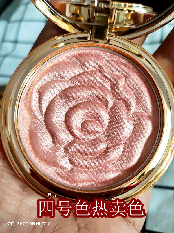 Net Red Blush Rolica Rose Pink BB Ro rang Blush Rouge Không dễ tẩy trang Kết cấu lâu dài Fine Girl Makeup - Blush / Cochineal