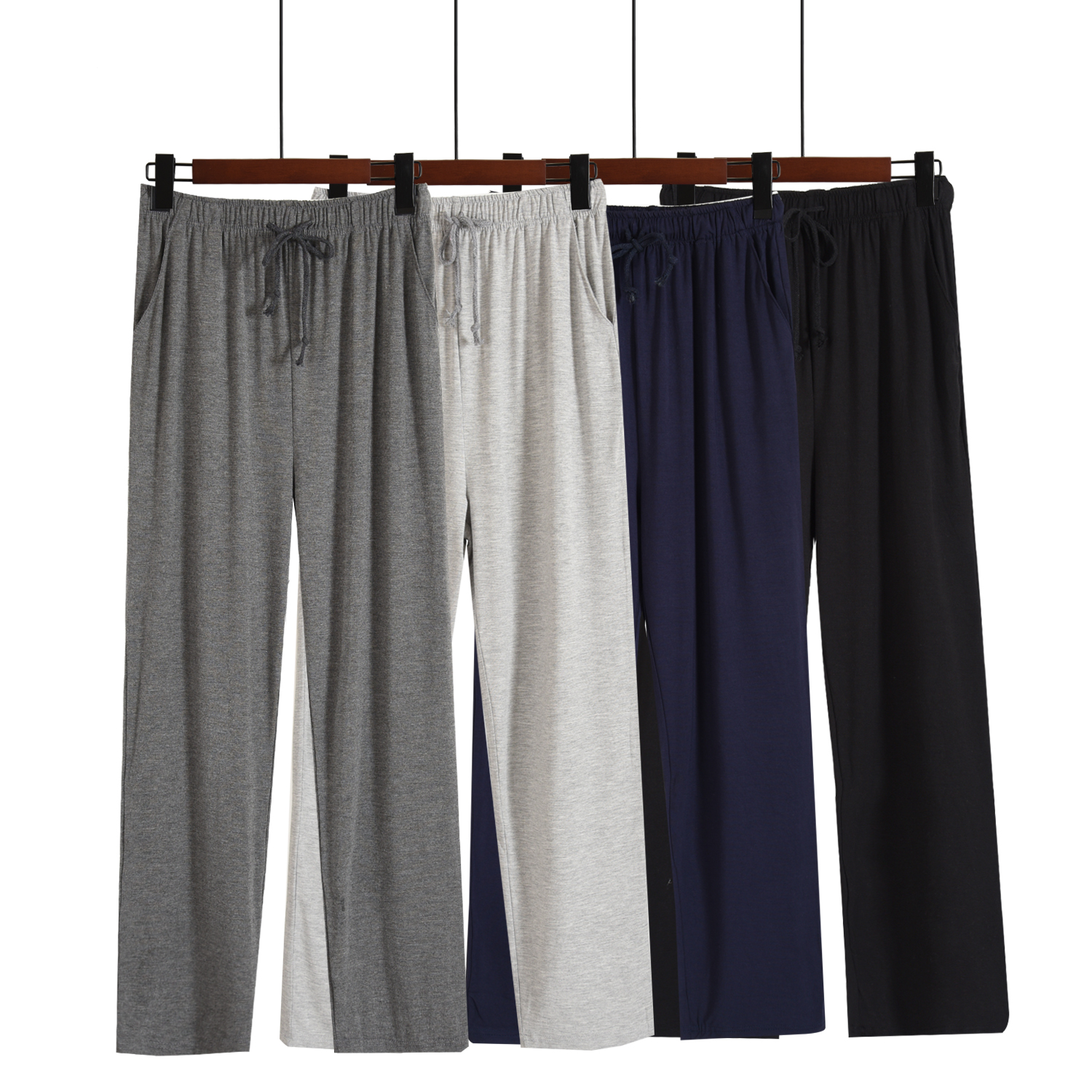 Men's home trousers modal thin section spring, summer and autumn loose pajama pants long version casual sports pants can be worn at home