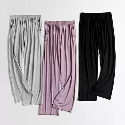 Women's spring and autumn modal pajamas large size loose home pants thin home pants pants casual pants can be worn outside pants