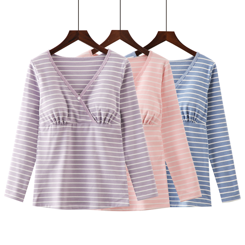 Gush thickened breast-feeding blouses pregnant women's autumn jersey women's undershirt female autumn and winter fever clothes postpartum tugatoku