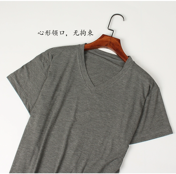 Của nam giới mùa hè phương thức ngắn tay nhà T-Shirt đồ ngủ vòng cổ mặc cộng với phân bón XL nửa tay áo sơ mi