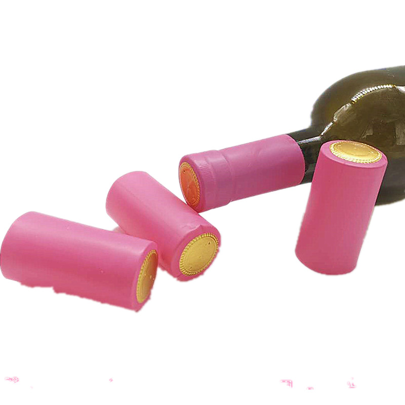 The unit price is 100 plastic caps on the top without grape heat shrink cap sealing film red wine heat shrink film wine bottle cap