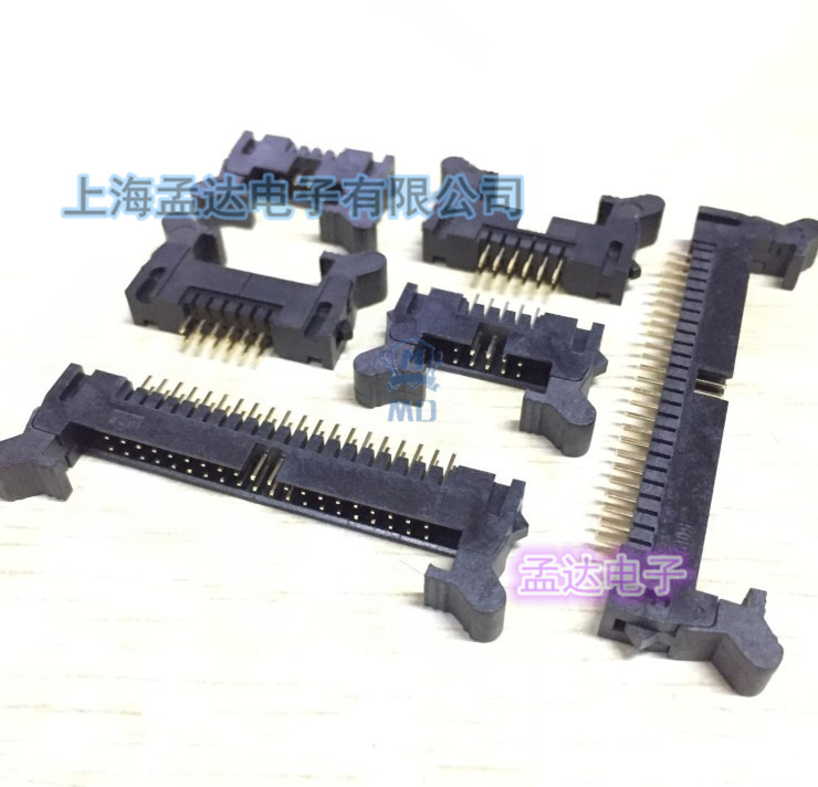 IDC Horn Socket DC2 Spacing 2 0mm Straight Needle Bending Pin Click Plug Plate Black Gold Plated