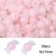 Матовая розовая 17x9 мм около 50 штук