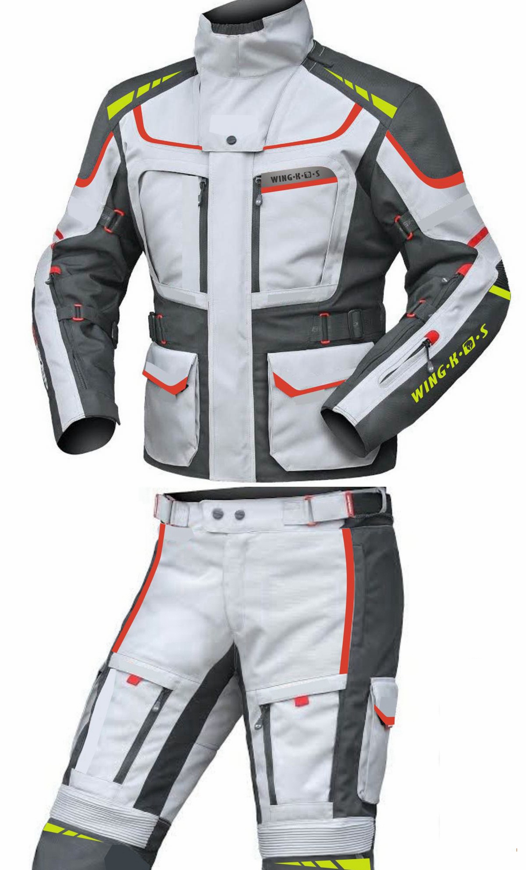 WK wing rider motorcycle racing anti-fall riding rally suit windproof waterproof motorcycle travel suit ADV protective gear four seasons