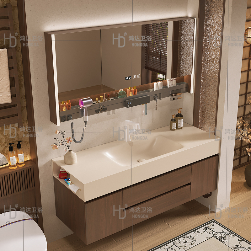 2026 New Model Side-Mounted Antique-Style Slate Hot-Bent Integrated Basin Bathroom Cabinet Set Washroom Sink 2026 New Model Side-Mounted Antique-Style Slate Hot-Bent Integrated Basin Bathroom Cabinet Set Washroom Sink