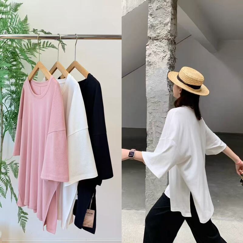 26 High Temperature Must-Have: High-Quality Linen, Cool Cotton, Breathable, Slimming, Paper-Slit Loose Oversized Blouse