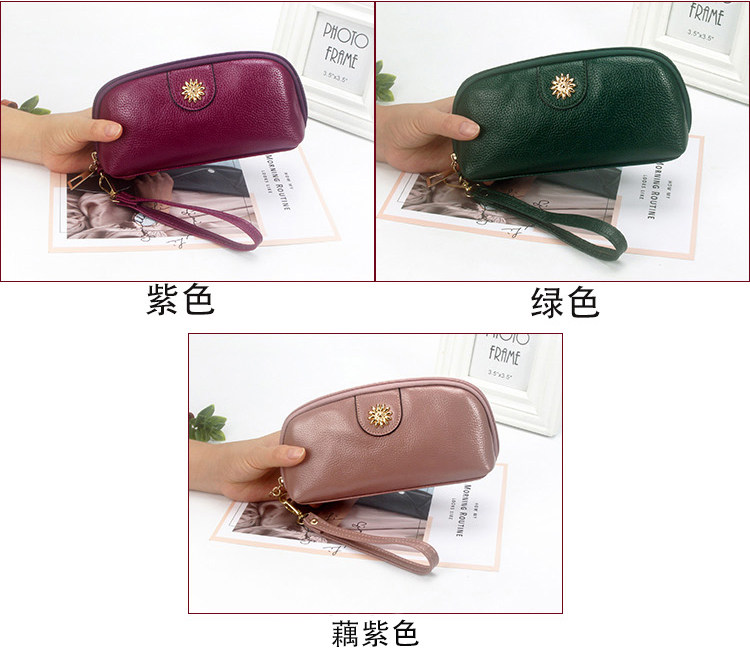 Клатч 包包女2022新款手机包休闲女士手拿包大容量零钱包荔枝纹手提包女