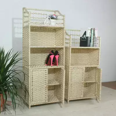 Shoe rack simple doorway shoe cabinet multi-layer economical storage cabinet solid wood household multi-function storage cabinet dustproof shelf