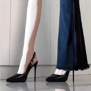 Stiletto, one-strap, versatile high heels 2024 new style